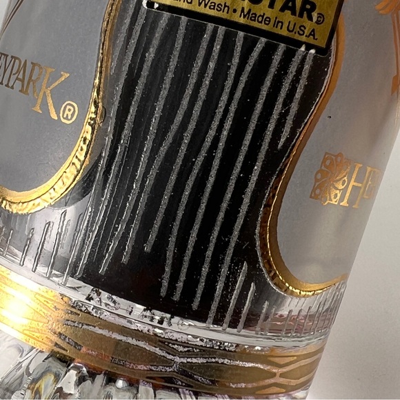 Vtg Hershey Park Carousel Horse Drinking Mug Glassware Barware Astar 22K Gold - Picture 11 of 14